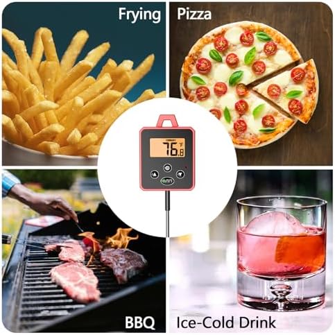 Timloon Digital Candy Thermometer with Pot Clip
