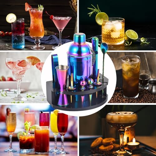 Safring Bartender Kit with Stand, 12-Piece Bar Set | 24oz Cocktail