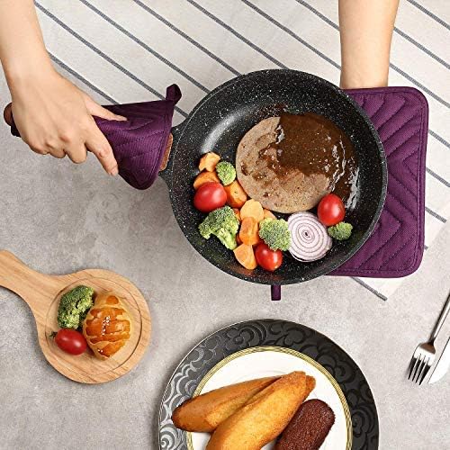 Oven Pot Holder with Pocket Cotton Heat Resistant Coaster Potholder Kitchen Hot - Image 7