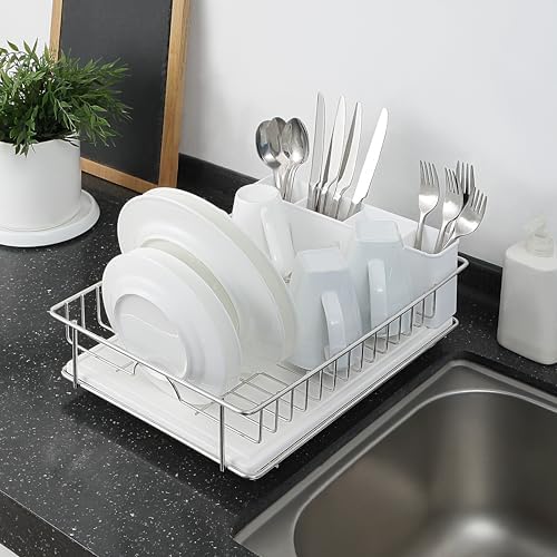 SunnyPoint 304 Stainless Steel Dish Drying Rack, 15.3 x 11.6 in