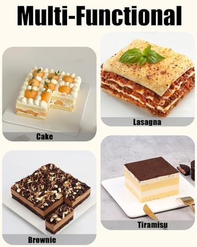 6 inch Square Cake Pans, Non-stick Silicone Baking Pan, Cake Molds for