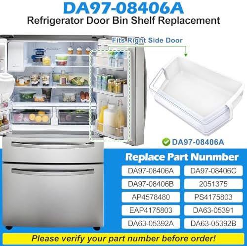 DA97-08406A Refrigerator Door Shelf RF4287HARS Right Door Bin