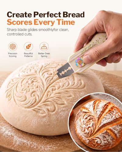 Bread Lame, Magnetic & Extractable Sourdough Scorering Tool for Baking