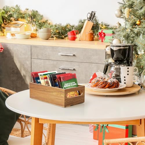 DRASTAR Pantry Organization and Storage Bins, Acacia Wood Seasoning
