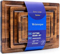welsteepse Bamboo Cutting Boards, (Set of 3) with Juice Groove, Bamboo