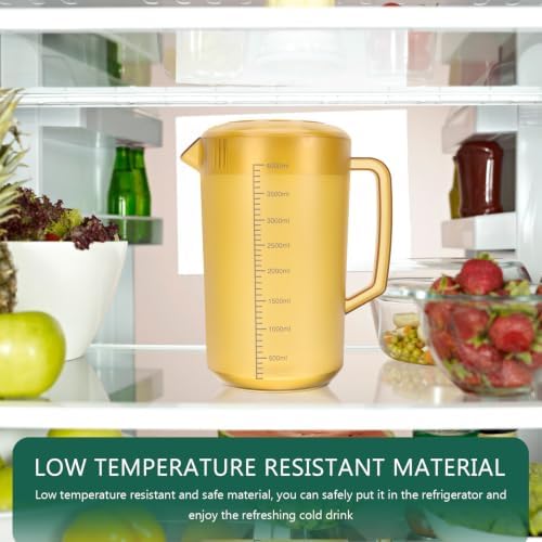 Acrylic Water Pitcher 3500ml with Lid, Large Jug