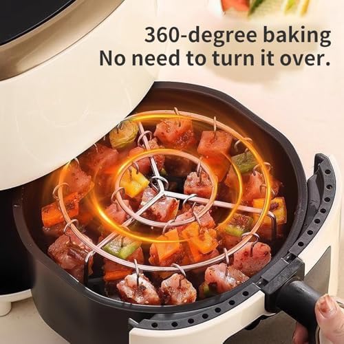 Air Fryer Grill Skewer Rack, 30 Stainless Steel Skewers