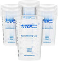 TCP Global 32 oz. (1000ml) Graduated Plastic Mixing Cups (Box of 25)