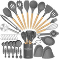 Umite Chef 36pcs Silicone Kitchen Cooking Utensils with Holder, Heat
