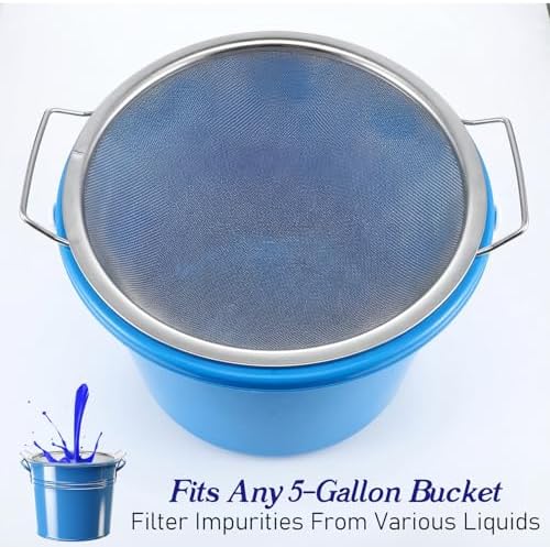3-Pack Stainless Steel Fine Mesh Paint Strainer, 14 Inch Large