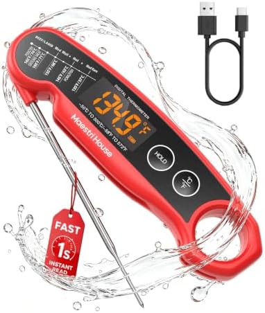 Maestri House 1-Second Rechargeable Meat Thermometer