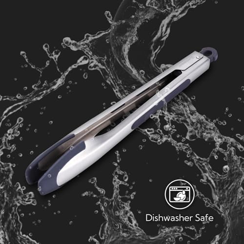 KITCHENDAO 12 Inch Silicone Kitchen Tongs