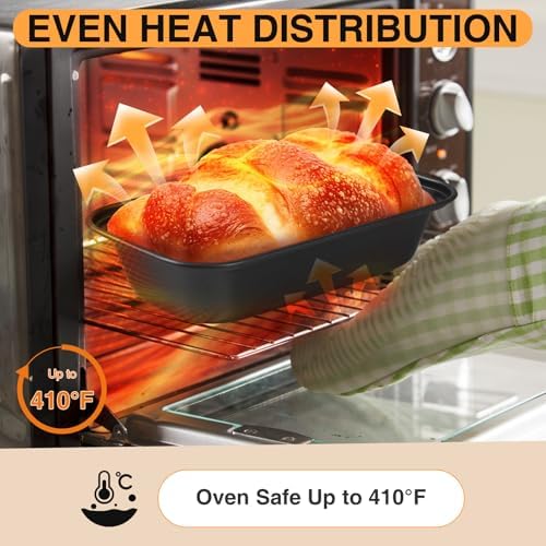 12PCS Mini Loaf Pans for Baking Bread, 6 X 3 X 2 in Nonstick Mini