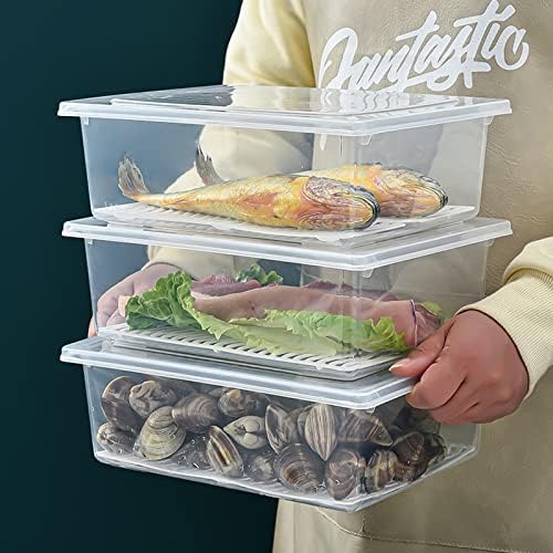 4PCS X-Large Plastic Food Storage Containers
