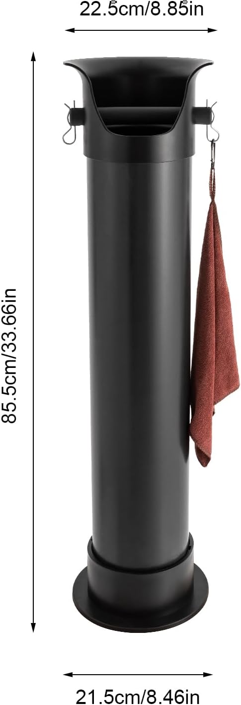 Commercial Knock Box - Large 33.66" Quiet Espresso Grounds Bin with