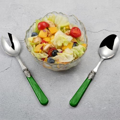 2-piece Salad Servers Stainless Steel Salad Serving Set Salad Fork and