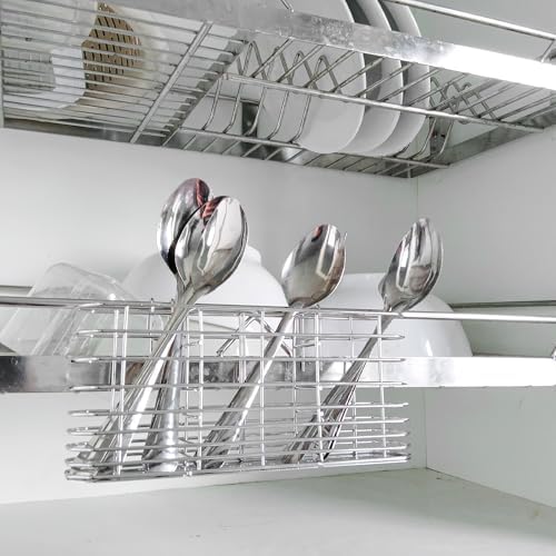 Stainless Steel Utensil Drying Basket Rack Hanging Holder for Knife