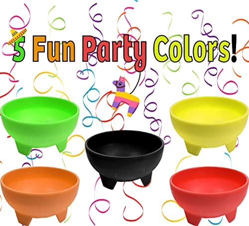 Black Duck Brand Set of 8 Multi Color 4.5" Diameter, 12 oz Salsa Bowls