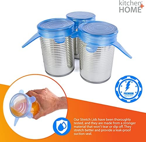Kitchen + Home Silicone Stretch Lids, Set of 3