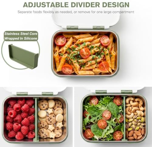 Greentainer Stainless Steel Bento Box, 34oz 2-Layer Lunch Container