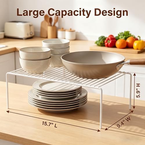 iPEGTOP Kitchen Cabinet Storage Shelf Rack, Set of 2 Large