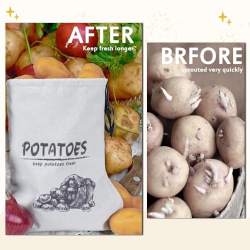 Potato Onion Garlic Storage Bag, Potato Onion Garlic Storage Set