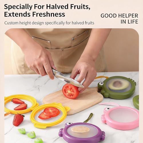 Fish Shaped Silicone Food Storage Containers, 4 Pcs
