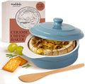 Muldale Ceramic Camembert Baker with Lid and Wooden Spreader - Brie