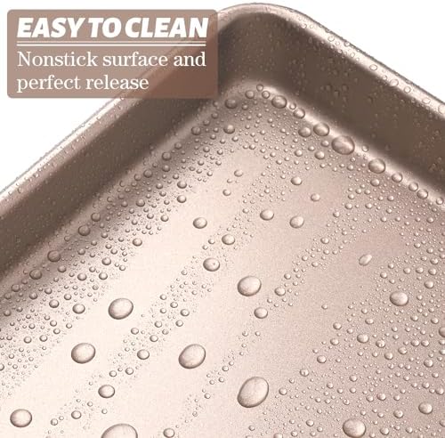 WMKGG Set of 2 Toaster Cookie Sheets Baking Pan,11 Inch Oven Tray