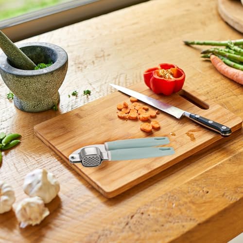 uxcell 2pcs Garlic Press, 7.7 Inch Stainless Steel