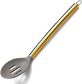 Berglander Non-stick Silicone Slotted Spoon, Titanium Gold Plated Handle by Berglander