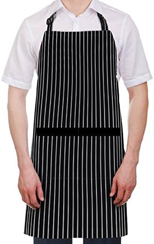Syntus Apron for Men Women, Adjustable Cooking Kitchen Chef Aprons - Image 6