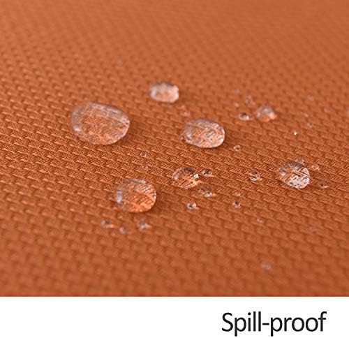 maxmill Textured Rectangle Tablecloth Water Resistant Wrinkle Free
