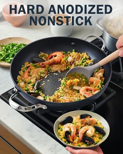 Cooks Standard Hard Anodized Nonstick 12-inch Chef’s Pan with Lid