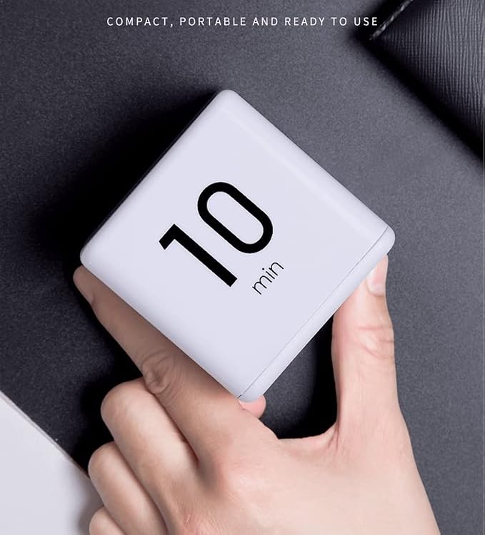 Feilifan Cube Timer, Productivity Cube Rotating Timer - Image 5