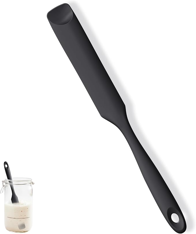 U-Taste Silicone Jar Spatula for Sourdough Starter: Long Skinny Food-Grade Jam by U-Taste