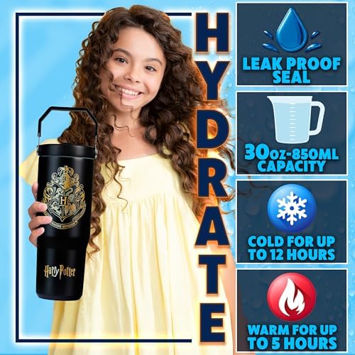 Get Trend Harry Potter Tumbler with Straw 30oz Kids Teens Insulated