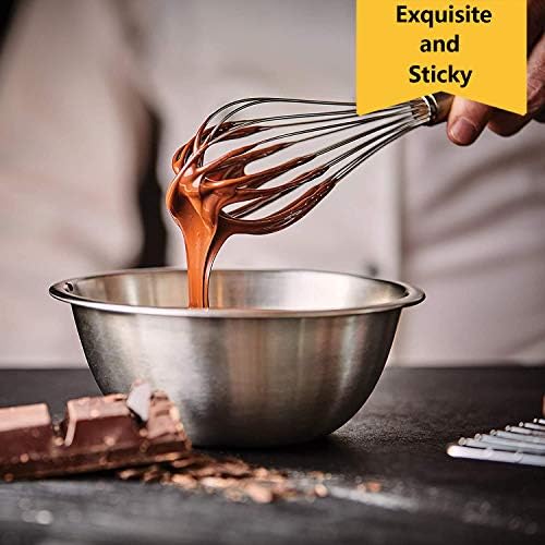 Whisks for Cooking, 3 Pack Stainless Steel Whisk for Blending