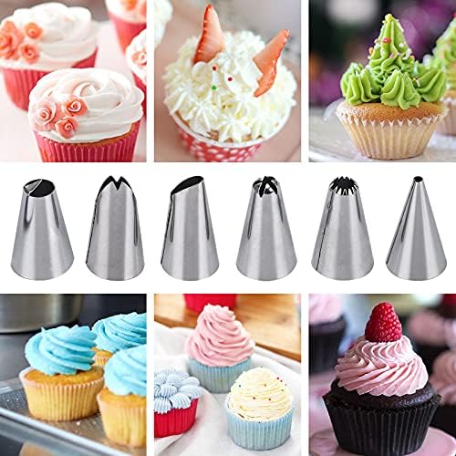 Piping Bags and Tips Set 12 in 200 Piping Bag, 231 Pcs Frosting Piping
