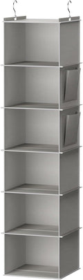 YOUDENOVA Hanging Closet Organizer and Storage, 6-Shelf Closet Hanging Storage by YOUDENOVA