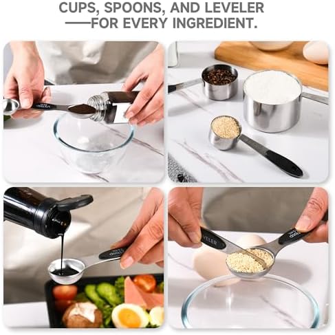 10-Piece Magnetic Measuring Cups and Spoons Set