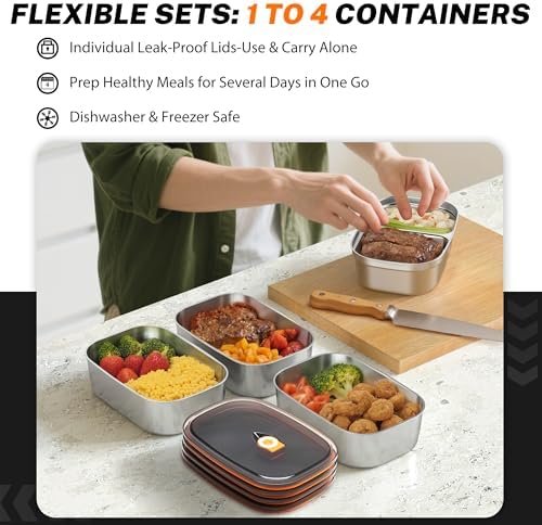 Heated Lunch Box,120W Electric Lunch Box for Adults with 1.5L 304