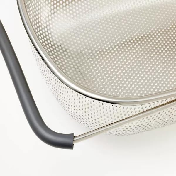 Figmint Silver, Stainless Steel Expandable Over the Sink Mesh Colander