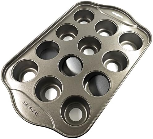 DEVILMAYCARE Removable Bottom Round Mini Muffin Pans 12 Holes