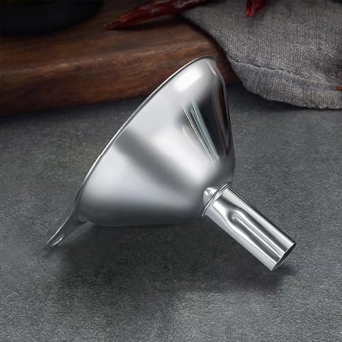 3Pcs Stainless Steel Kitchen Funnel Set Food Grade Metal Small Funnel