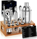 IOV Cocktail Shaker Set Bartender Kit with Stand | Bar Set Drink Mixer