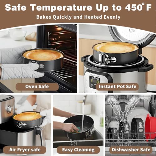 Nonstick 4 7 9 Inch Springform Pan Cheesecake Pan with Protector