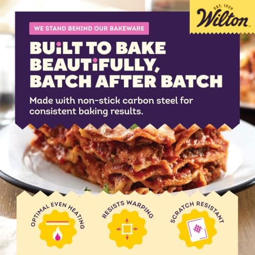 Wilton Gold Non-Stick Oblong Baking Pan, Made Without PFAS, 13 x 9 in.
