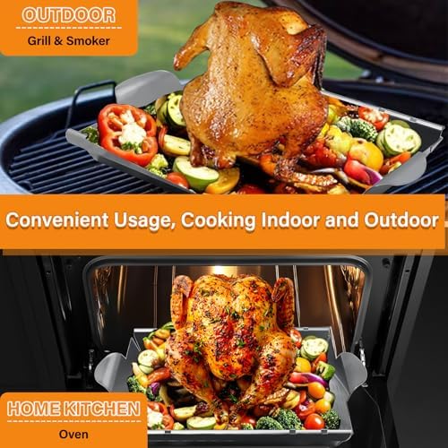 Beer Can Chicken Holder for Grill Smoker Oven, Vertical Chicken