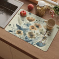 Vinyl Placemats Set of 6-12x17 Inch - Heat Resistant Washable Place